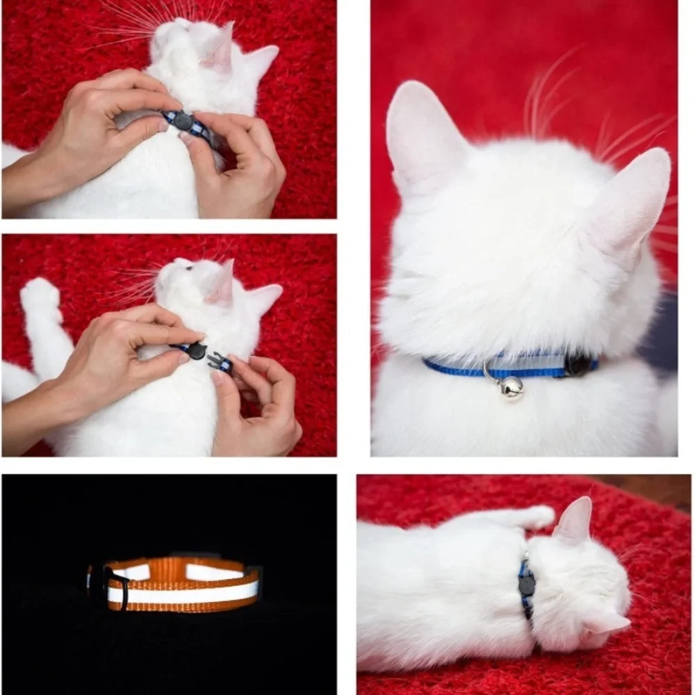 Pick 2 Reflective Breakaway Cat Collars with Bell